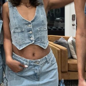 denim vest